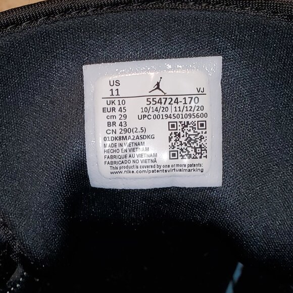 Men's Nike Mid Jordan 1 Sneakers W/Box Authentic Size 11- NHL Boston Bruins MINT - Picture 7 of 10